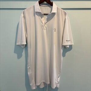 Holderness & Bourne Polo Men Large Tailored Fit White Golf Shirt 2022 Oehmig Cup